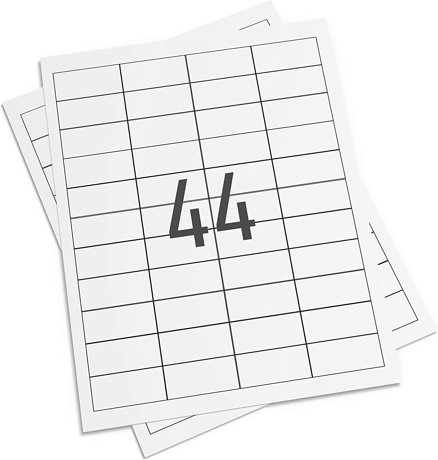 Multi-purpose, A4 Printer Labels, 48.5mm x 25.4mm, 44 Per Sheet, 1100 labels per pack